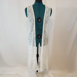 White Lace Overlay - Size Medium - Perfect